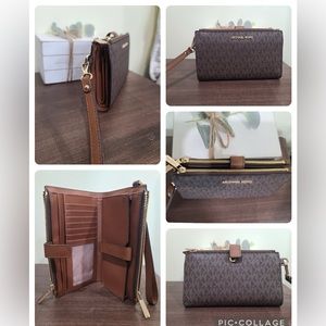 Michael Kors wallet with strap.